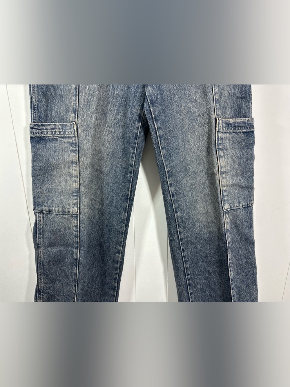 Arizona Jean Sz 10 Skater Jeans Highest Rise Slouchy Hip Thigh Carpenter Denim - Picture 3 of 12